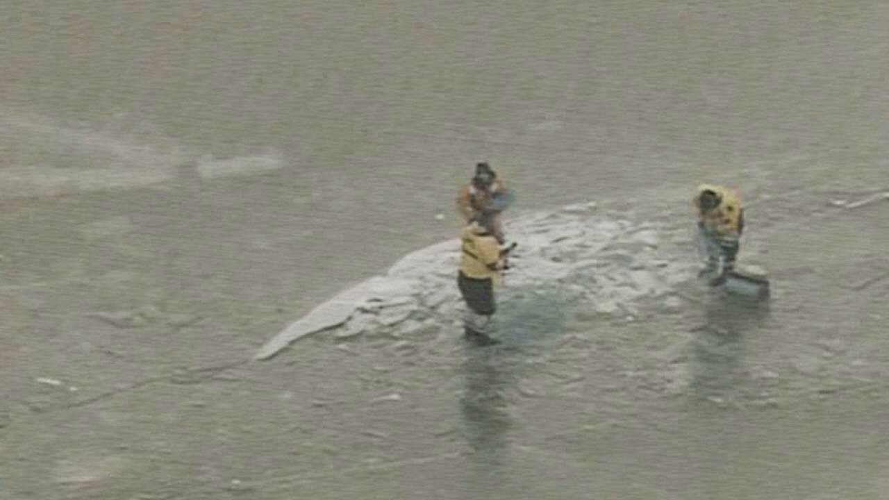 Man rescued while ice fishing on Lake St. Clair
