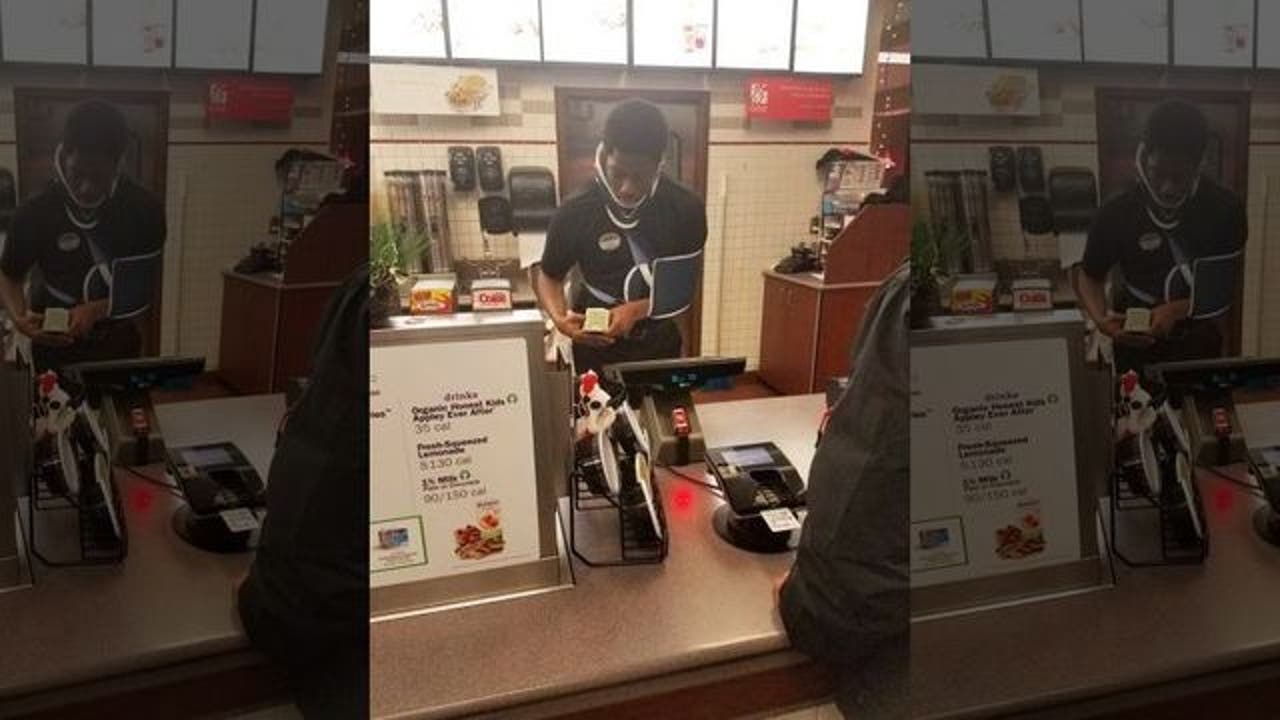 Photo of Chick-fil-A server working through injury goes viral | FOX 2 Detroit