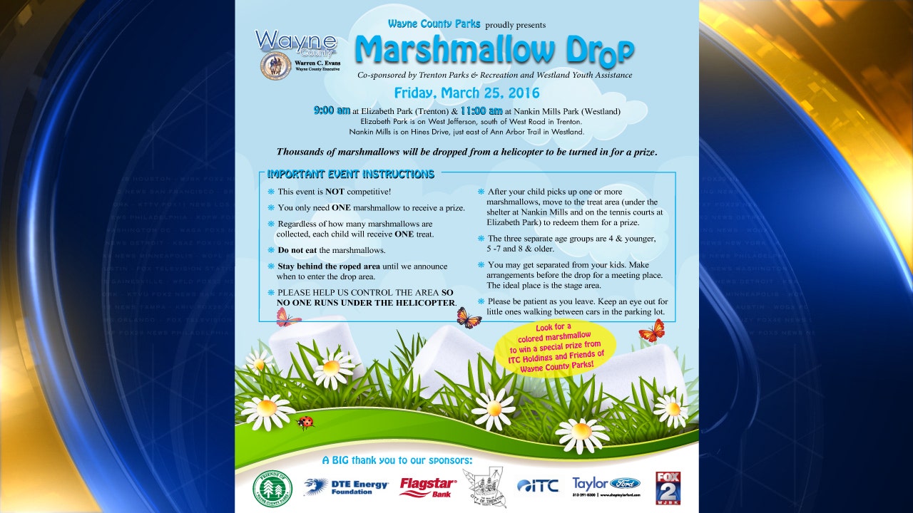 Wayne Co. Marshmallow Drops March 25