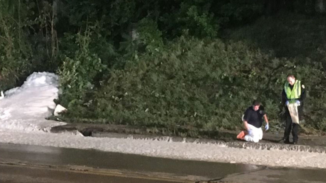 White foam at MelvindaleDetroit border identified