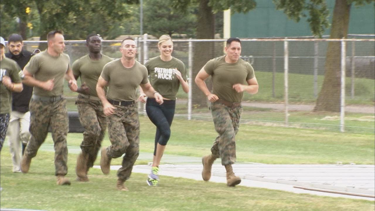 Kate Upton put to the test to support Marine Week Detroit