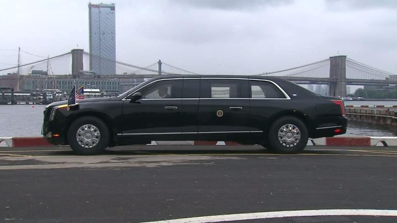Pres Trump S Beast Supersized Cadillac Limo Debuts