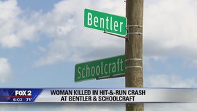 Woman killed in hit and run crash on Bentler and Schoolcraft