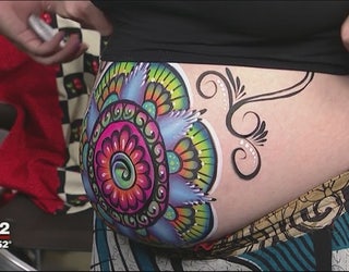Mother S Day Belly Bump Painting Fox 2 Detroit