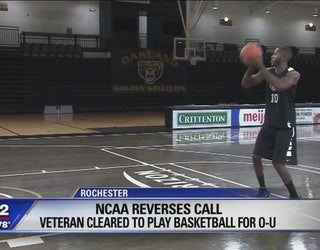 Ncaa Finds Military Vet Eligible To Play For Oakland University