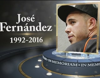 Someone stole Jose Fernandez's jersey from a candlelight vigil at