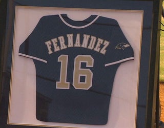 Someone stole Jose Fernandez's jersey from a candlelight vigil at