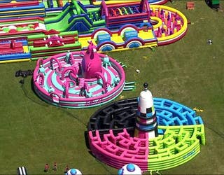 World's Largest Bounce house makes stop in Fraser