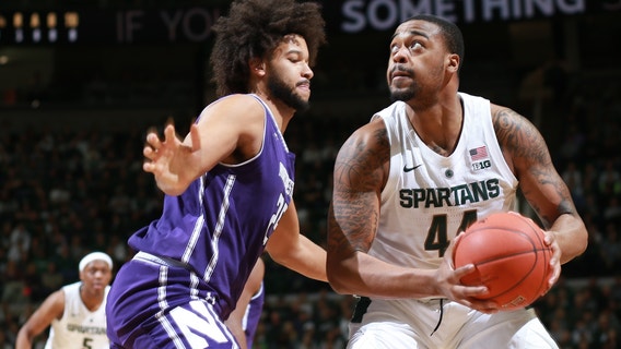 WATCH: Ward scores 21, No. 8 Michigan State tops Northwestern 81-55