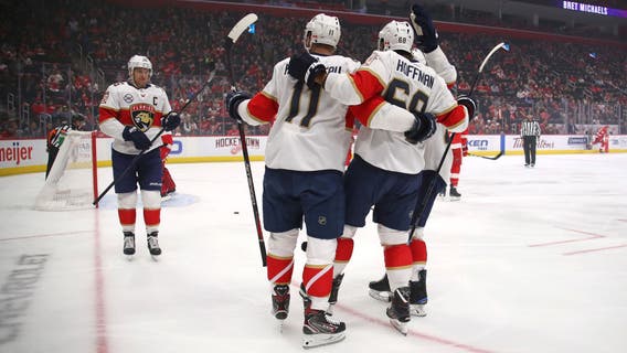 WATCH: Panthers, behind Luongo's 33 saves, beat Red Wings 2-1