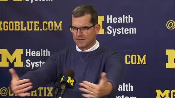 WATCH: Harbaugh 'It's not a product of their team but the program' on pregame incident at MSU