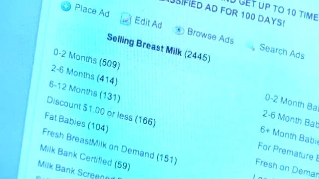 Recent scams suggest online breast milk buyers beware