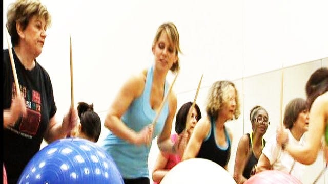 'Drums Alive' lets you keep the beat while working out