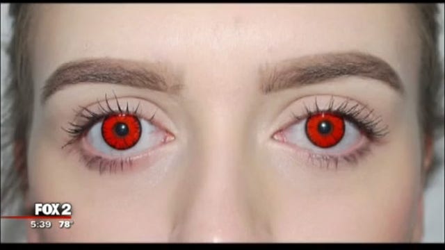 Halloween contacts may look cool, but doctors say beware