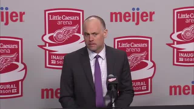 WATCH: Blashill, Zetterberg, Kronwall & Larkin after 3-1 loss to Canes