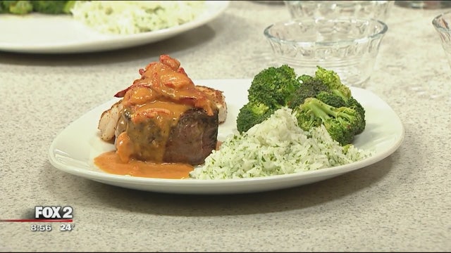 Bonefish Grill prepares Filet and Shrimp Thermidor