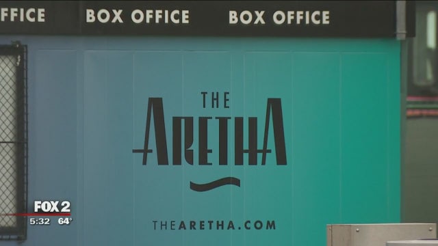 Sign unveiled at newly-named Aretha Franklin Amphitheatre