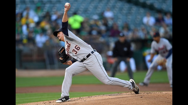 Tigers starter Blaine Hardy holds A's hitless through 6 in loss
