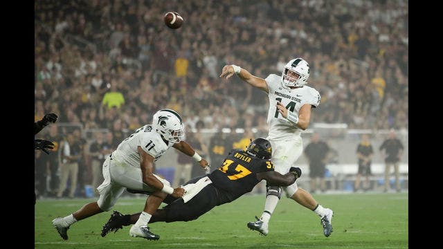 Arizona State rallies to beat No. 15 Michigan State 16-13