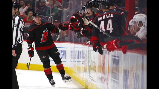 Ferland, Martinook, Faulk send Hurricanes past Red Wings 3-1