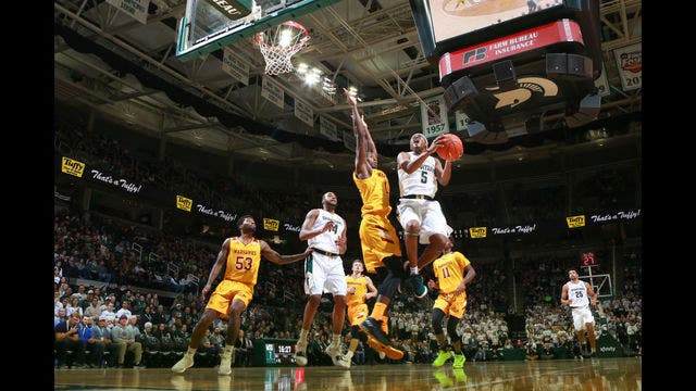 No. 11 Michigan St pulls away, beats Louisiana-Monroe 80-59