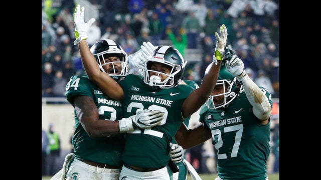 Michigan State scores late TD, beats Rutgers 14-10
