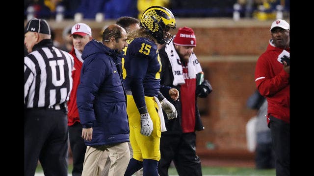 No. 4 Michigan mum on Winovich's status at No. 10 Ohio State