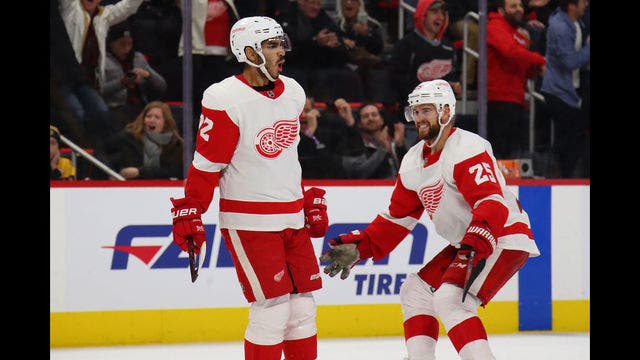 Athanasiou's OT goal give Red Wings 3-2 win over Bruins