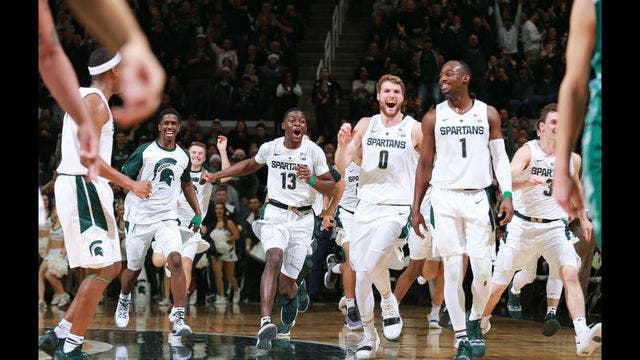 Ward's big day helps No. 9 Michigan St rout Green Bay 104-83