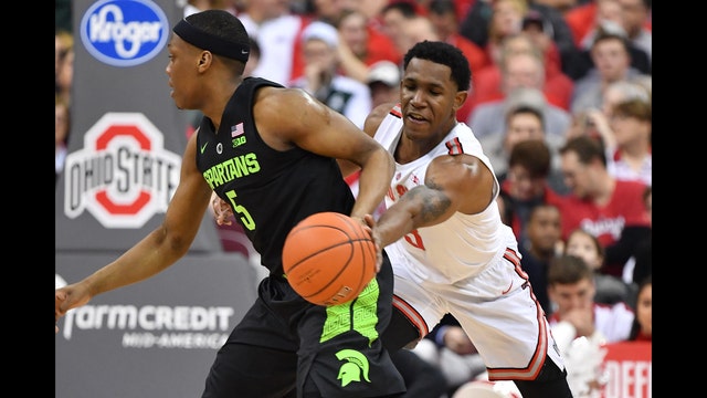 No. 8 Michigan State holds off No. 14 Ohio State 86-77