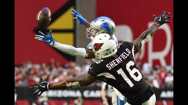 Slay returns interception for TD, Lions beat Arizona 17-3