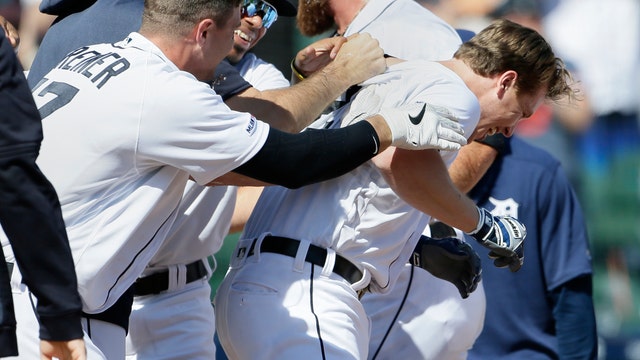 WATCH: Dixon hits 3-run HR in 10th, Tigers beat Royals 5-2