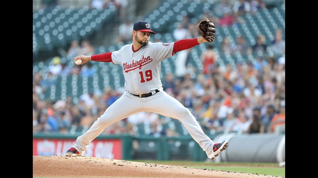 Sanchez beats old team, lead Nationals over Tigers, 3-1
