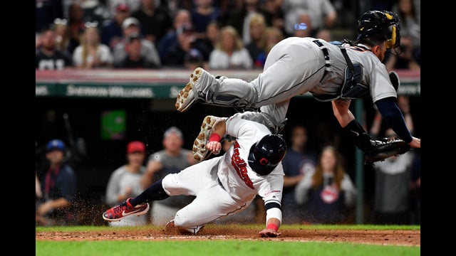 Kipnis' triple, Naquin's defense lead Indians past Tigers
