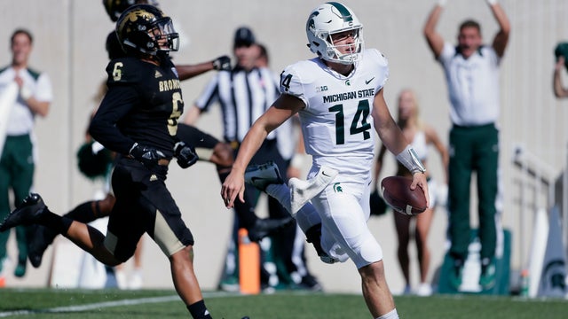 WATCH: Lewerke, Scott & Dantonio after 28-14 win over Western Michigan