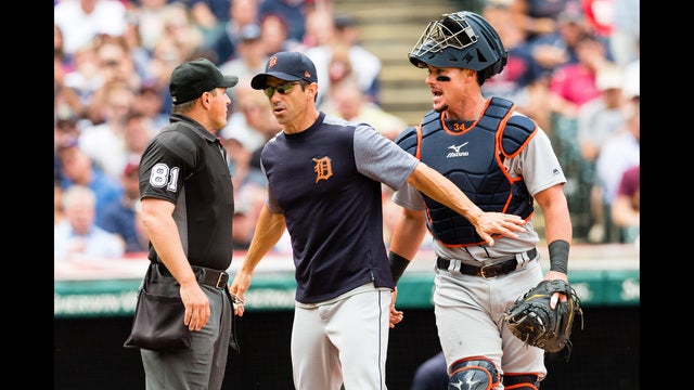 MLB rules no intent on Tigers pitch that hit plate umpire