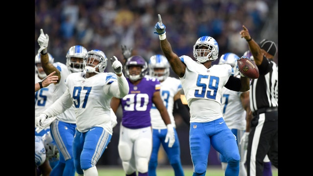 Dominant defense leads Lions to 14-7 victory over Vikings