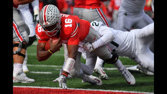 No. 13 Michigan St routed by No. 11 Ohio State 48-3