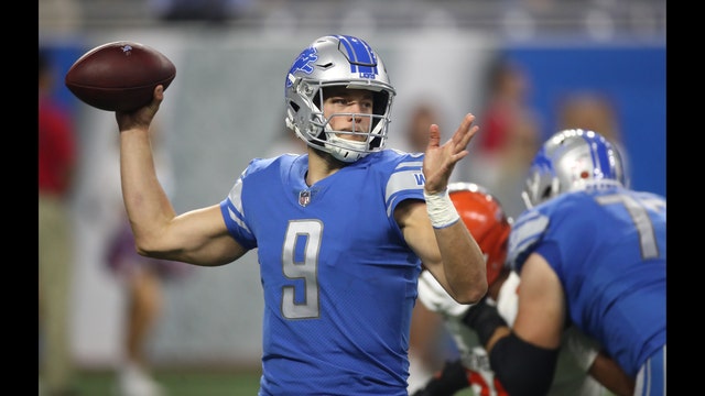 Stafford should have plenty of targets when Lions face Bears