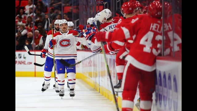 Gallagher scores twice, Canadiens beat Red Wings 6-3
