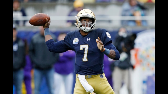 Notre Dame QB Wimbush will start against No. 14 Michigan