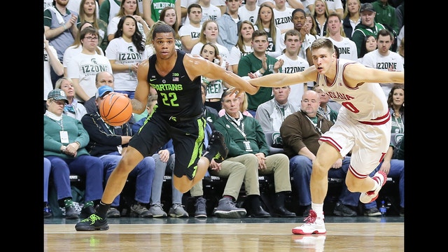 No. 9 Michigan State bounces back and routs Indiana 85-57