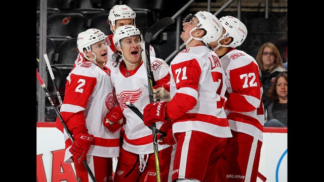 Red Wings shutout Devils 3-0 in New Jersey