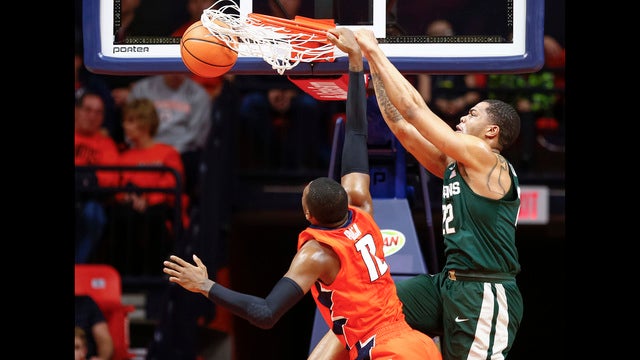 Bridges, No. 6 Michigan State hold off Illinois 87-74