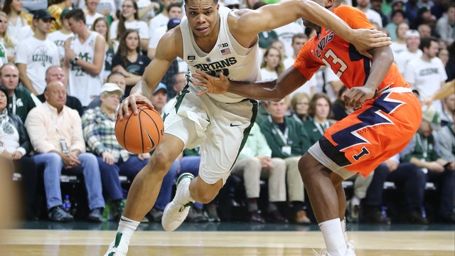 WATCH: No. 2 Michigan St tops Illinois 81-61, seals share of title