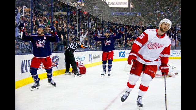 Surging Blue Jackets beat Red Wings 3-2