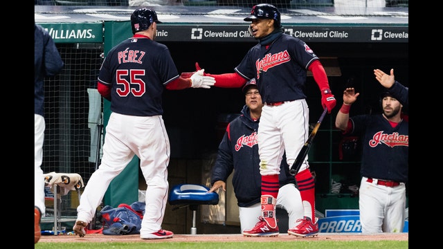 Perez's homer in 8th leads Indians past Tigers 2-1