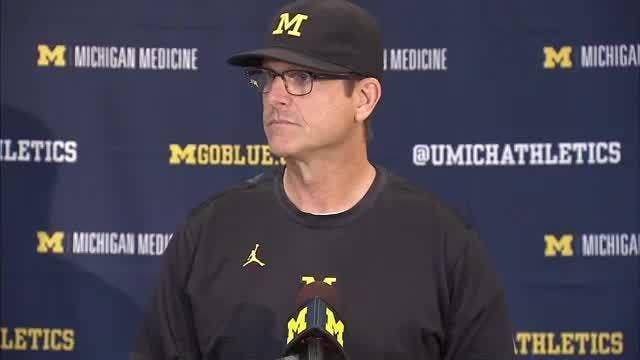 Michigan's big win quiets Harbaugh's critics _ for now