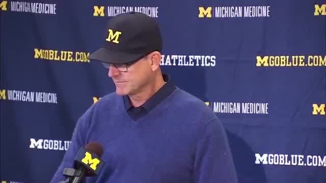 WATCH: Harbaugh, McCray & Hill spoke as Michigan prepares for Michigan State