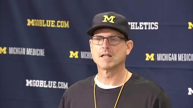 WATCH: Harbaugh & Hurst talk camp, Florida and much more